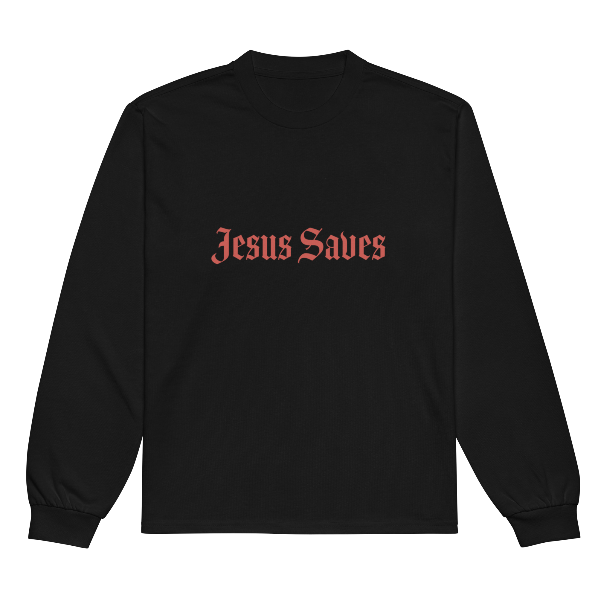 Jesus Saves Heavyweight Long Sleeve Shirt